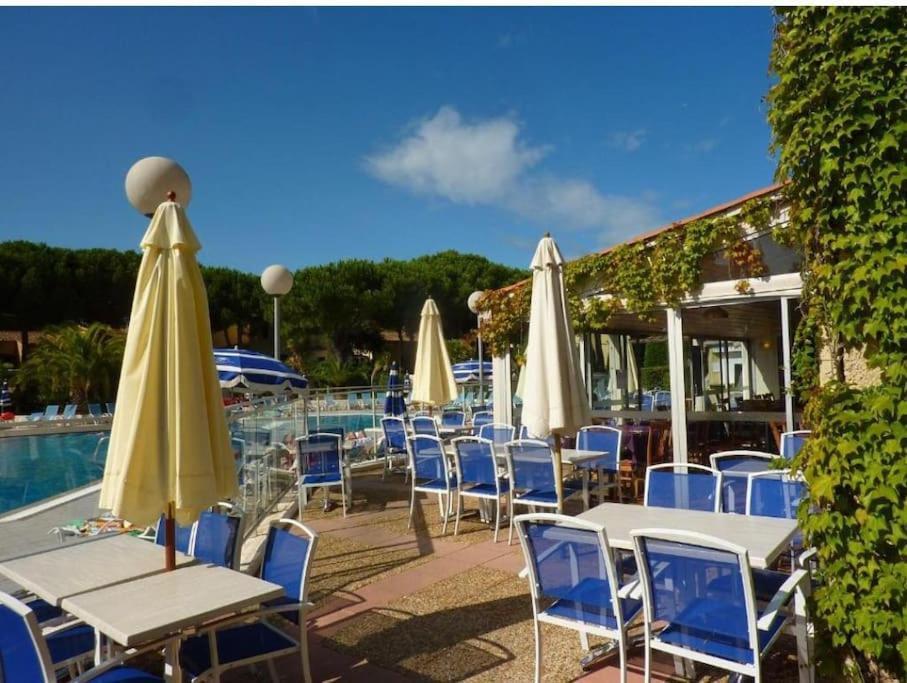 Studio Renove Dans Residence De Vacances Avec Grande Piscine Chauffee, Parking Et Terrasse Agde Extérieur photo